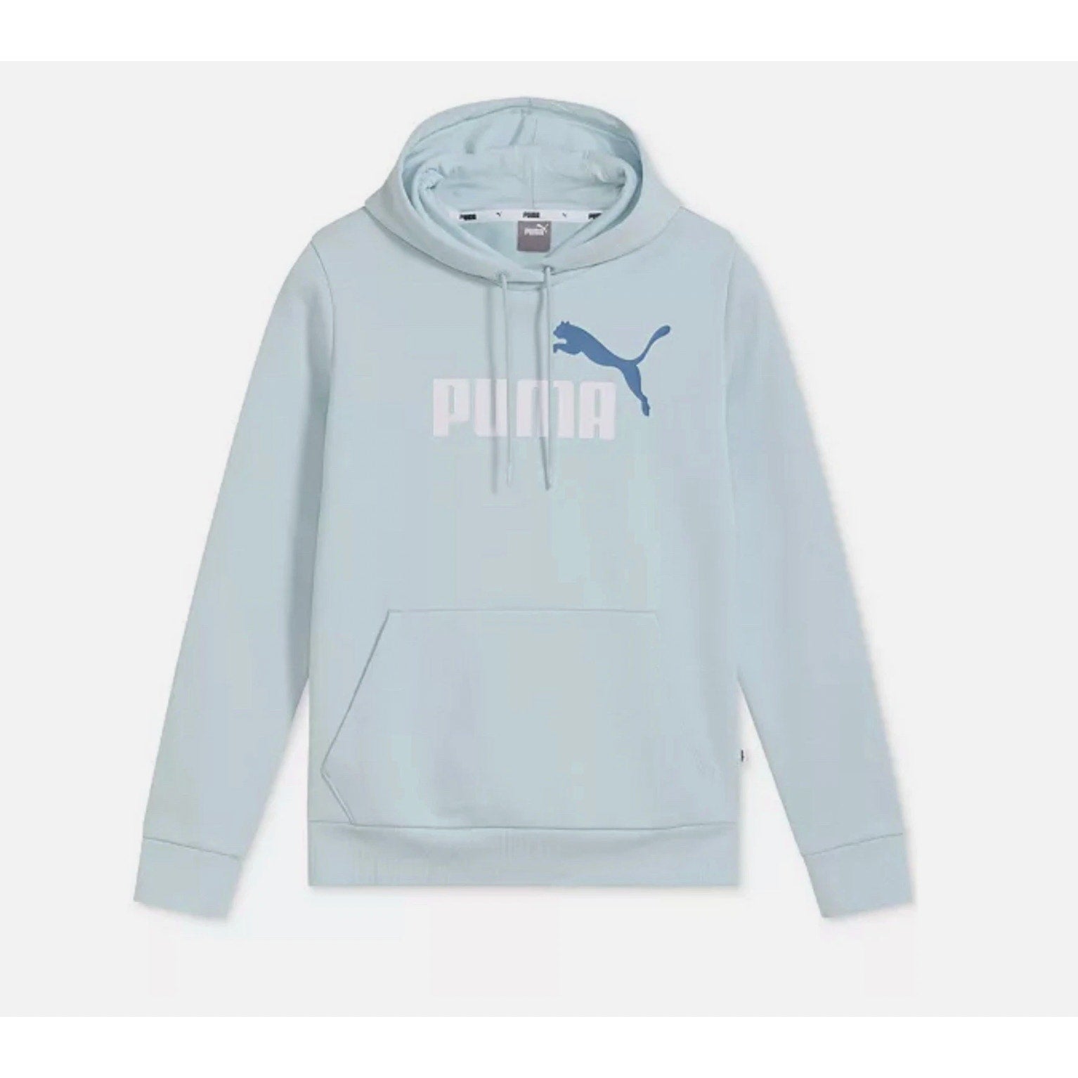 PUMA Womens Essentials Big Logo Hoodie Small Blue Frosted Dew Sweatshirt NWT