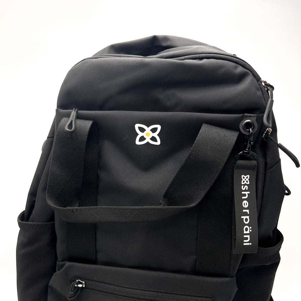 SHERPANI Camden Convertible 3 in 1 Tote Bag Travel Backpack One Size Black NWT