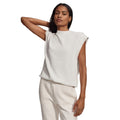 VARLEY Women's Otis Sleeveless Sweatshirt Size XS Ivory Marl Crewneck NWT