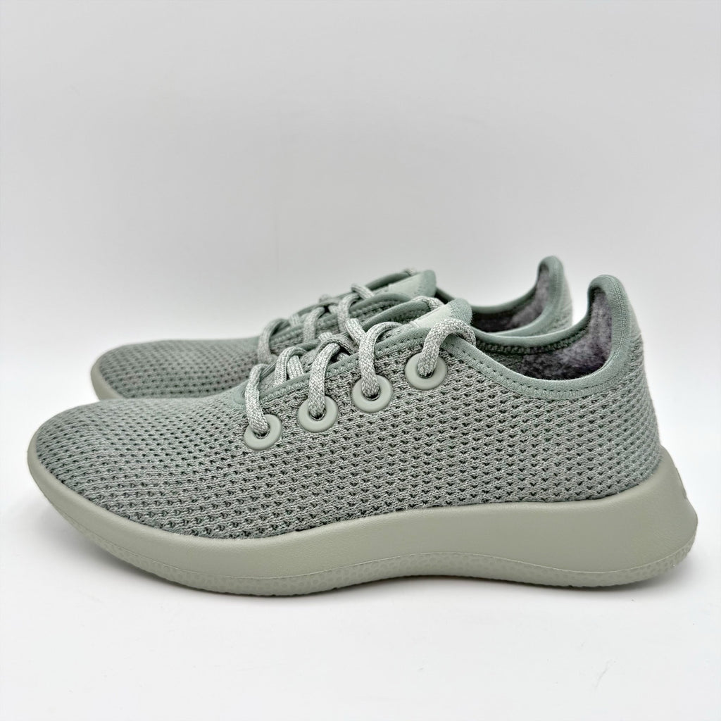 AllBirds Womens Tree Runner Casual Sneakers Size 5 Green Succulent Grey NIB