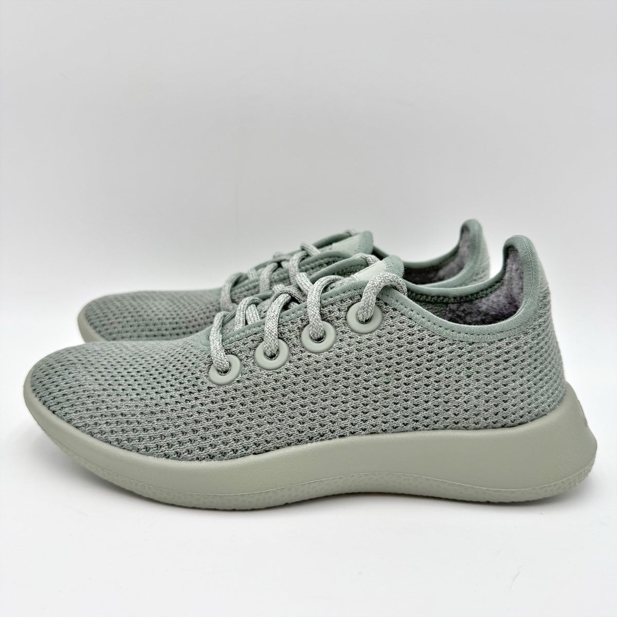 AllBirds Womens Tree Runner Casual Sneakers Size 5 Green Succulent Grey NIB
