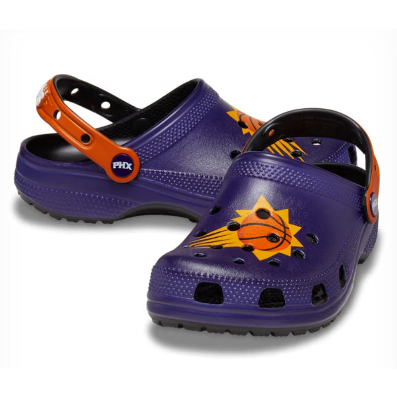 Crocs Mens NBA Phoenix Suns Classic Clogs Size 11 Black Purple NWT
