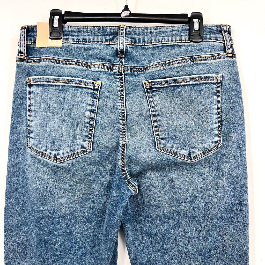 KUT FROM THE KLOTH Stella Fab Ab Flare Jeans Size 12 Blue Debonairly NWT