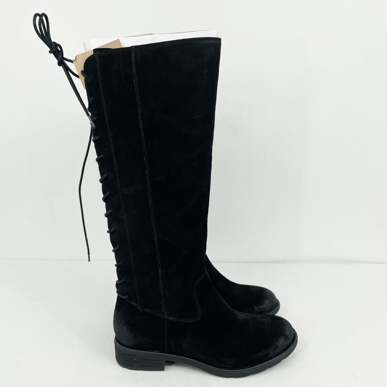 Sofft Womens Sharnell II Knee High Boot US 8 M EU 39 Black Suede Waterproof NWOB