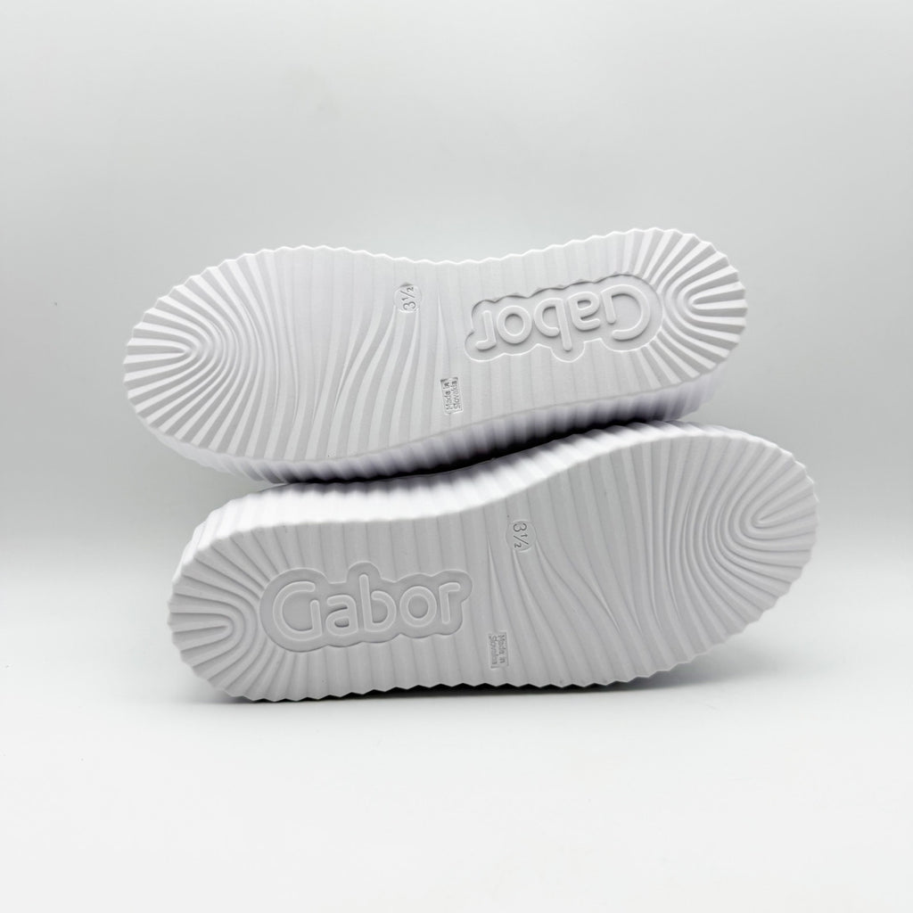 Gabor Womens Gabor 23.203 Casul Sneakers US Size 6 UK 3.5 White Leather NIB