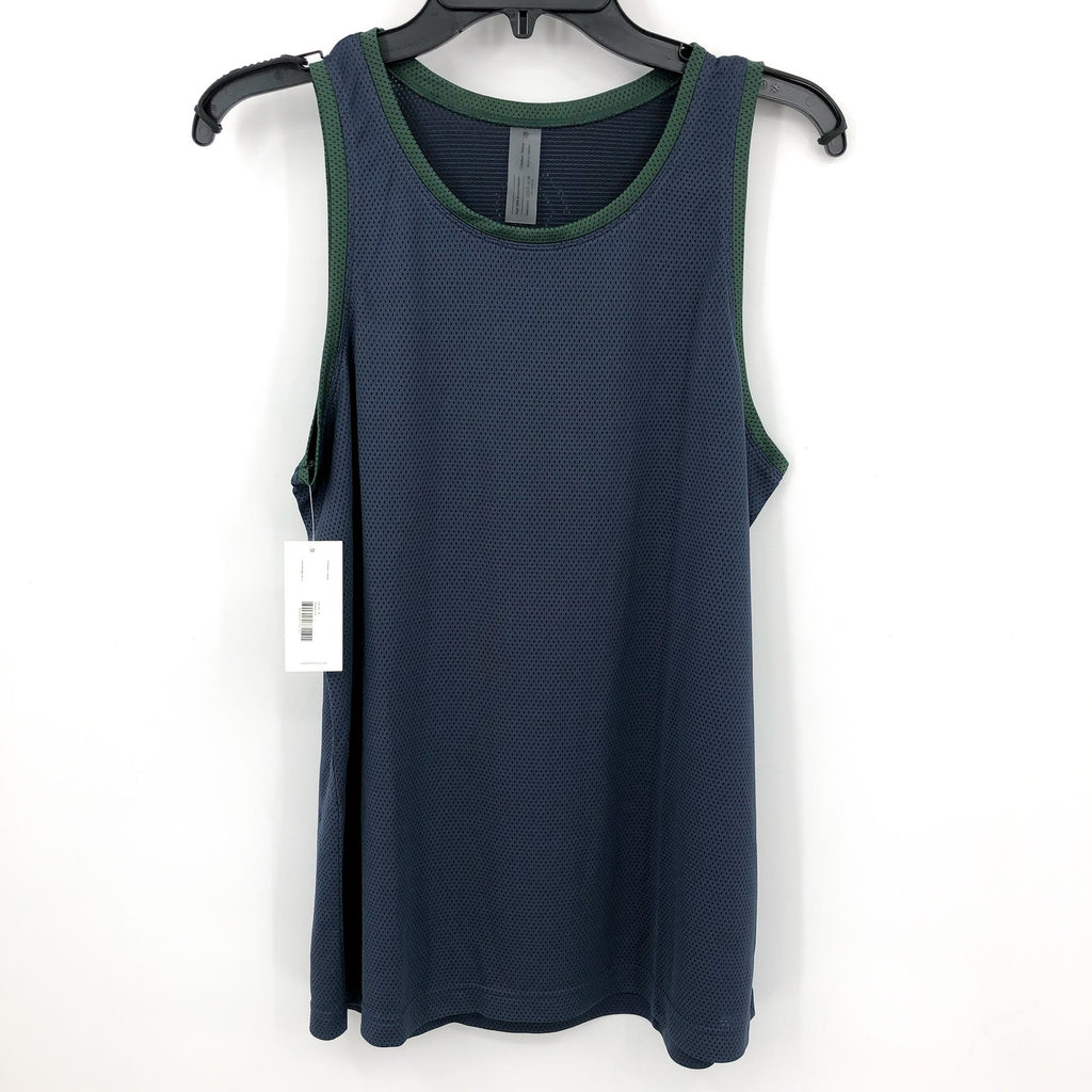 OUTDOOR VOICES Men's RecMesh Tank Top XS Blue Grey Dark Sky Sleeveless NWT