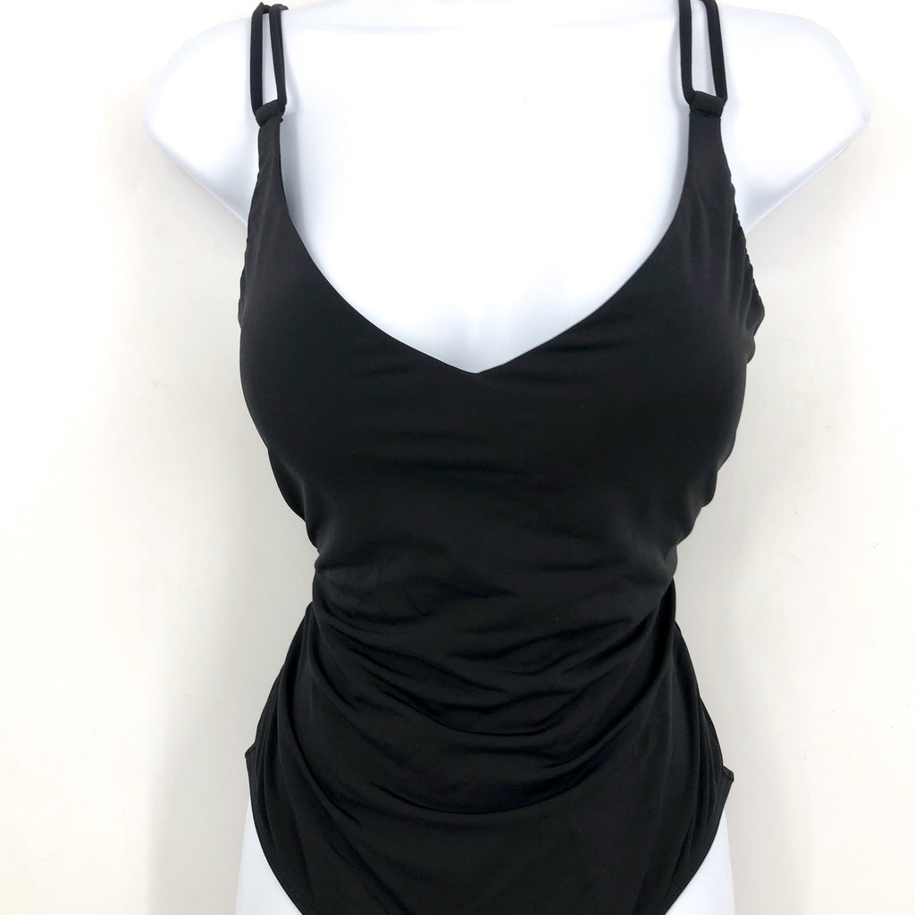 Sunsets Womens Veronica One Piece Swimsuit Small Black Criss-Cross Back NWT