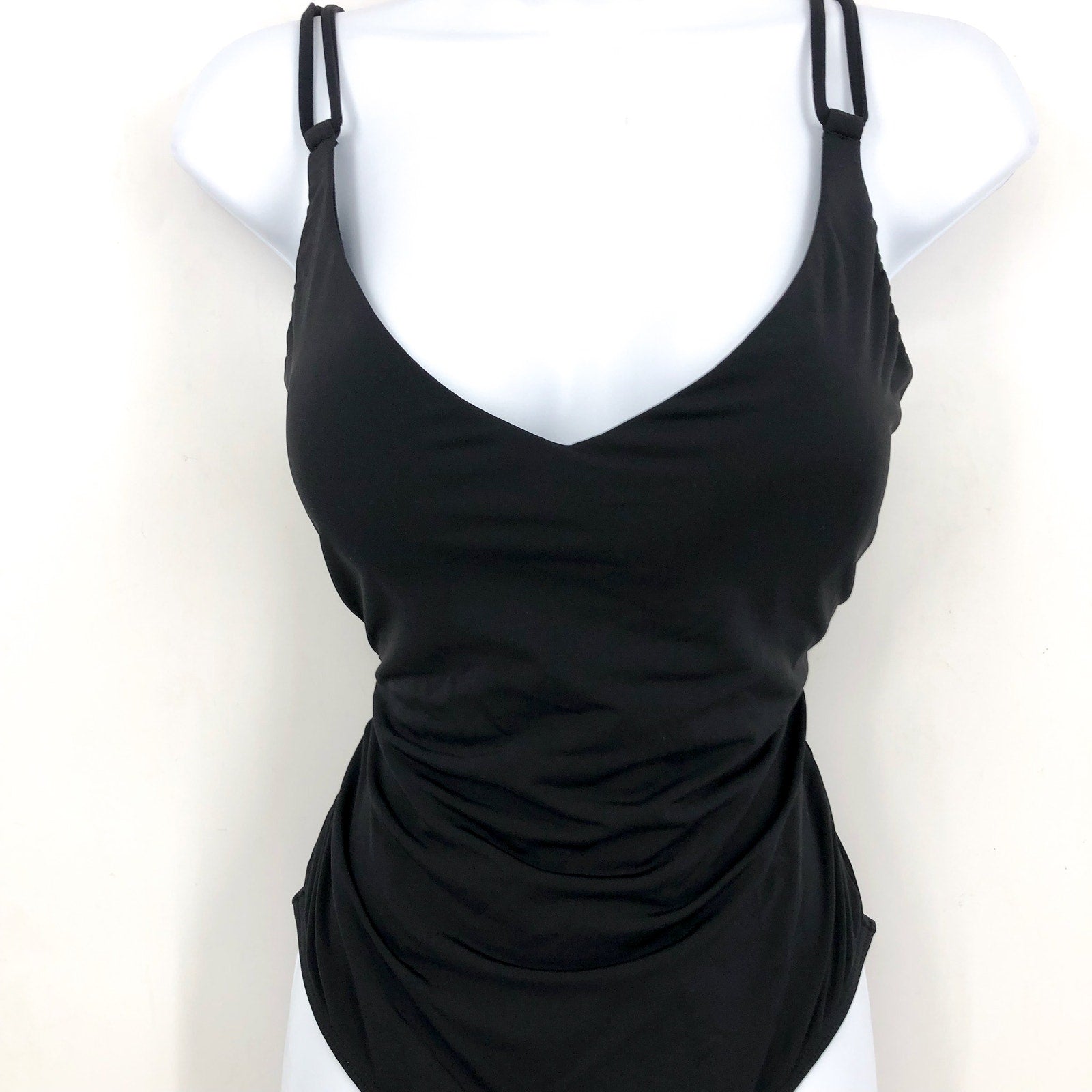 Sunsets Womens Veronica One Piece Swimsuit Small Black Criss-Cross Back NWT