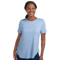 SKECHERS Women's GO DRI Swift Tunic Tee XS Light Blue Short Sleeve NWT