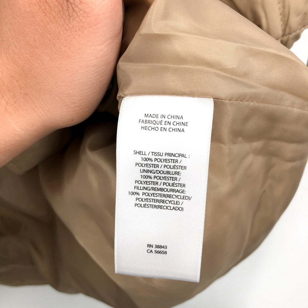 LAUREN RALPH LAUREN Womens Crest Patch Diamond Quilted Vest XL Birch Tan NWT