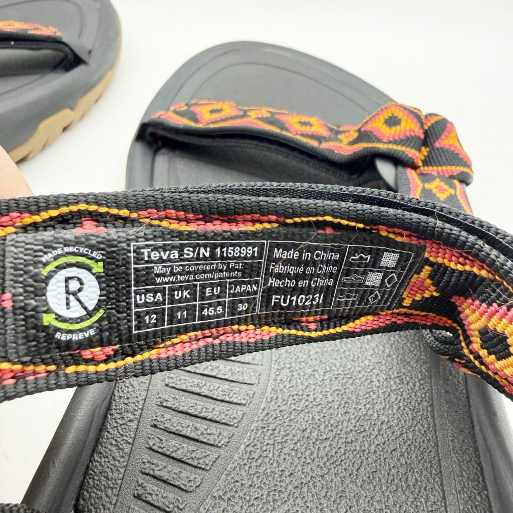 Teva Mens Hurricane XLT2 Revive Sandals US 12 EU 45.5 Orange Black NIB