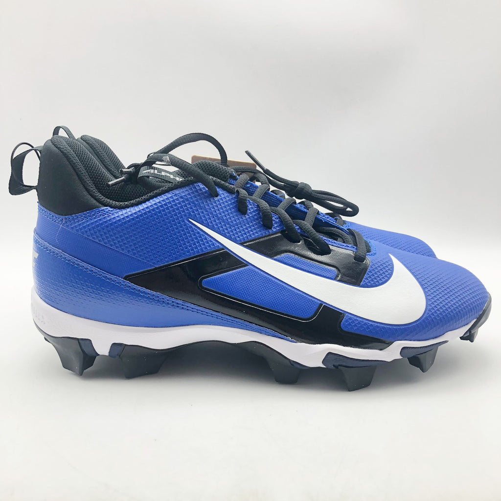 Nike Men's Alpha Menace 4 Shark Football Cleats Size 9.5 Blue White NWOB