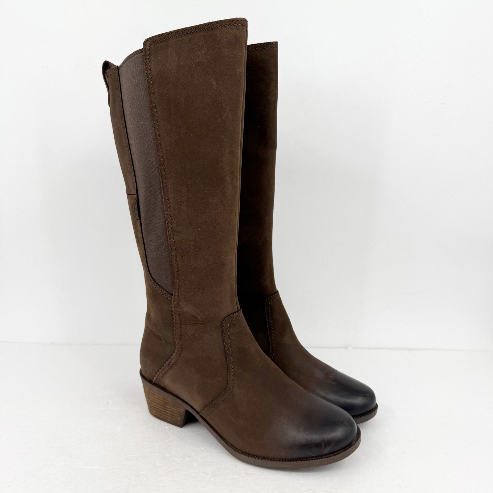 TEVA Womens Anaya Knee High Boots US 11 EU 42 Brown Leather NWOB