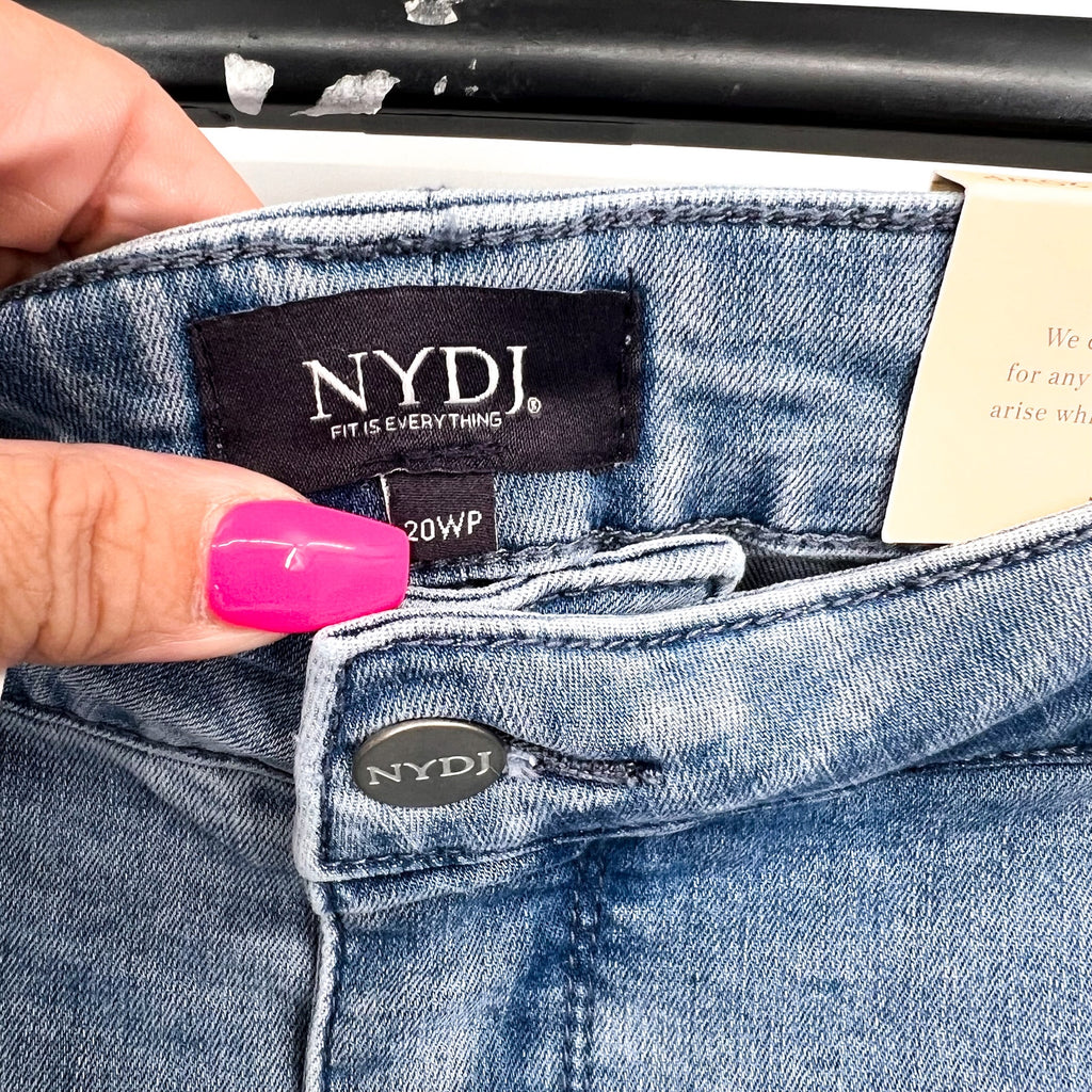NYDJ Womens Margot Girlfriend Jeans Size 20W Petite Kingston Blue NWT