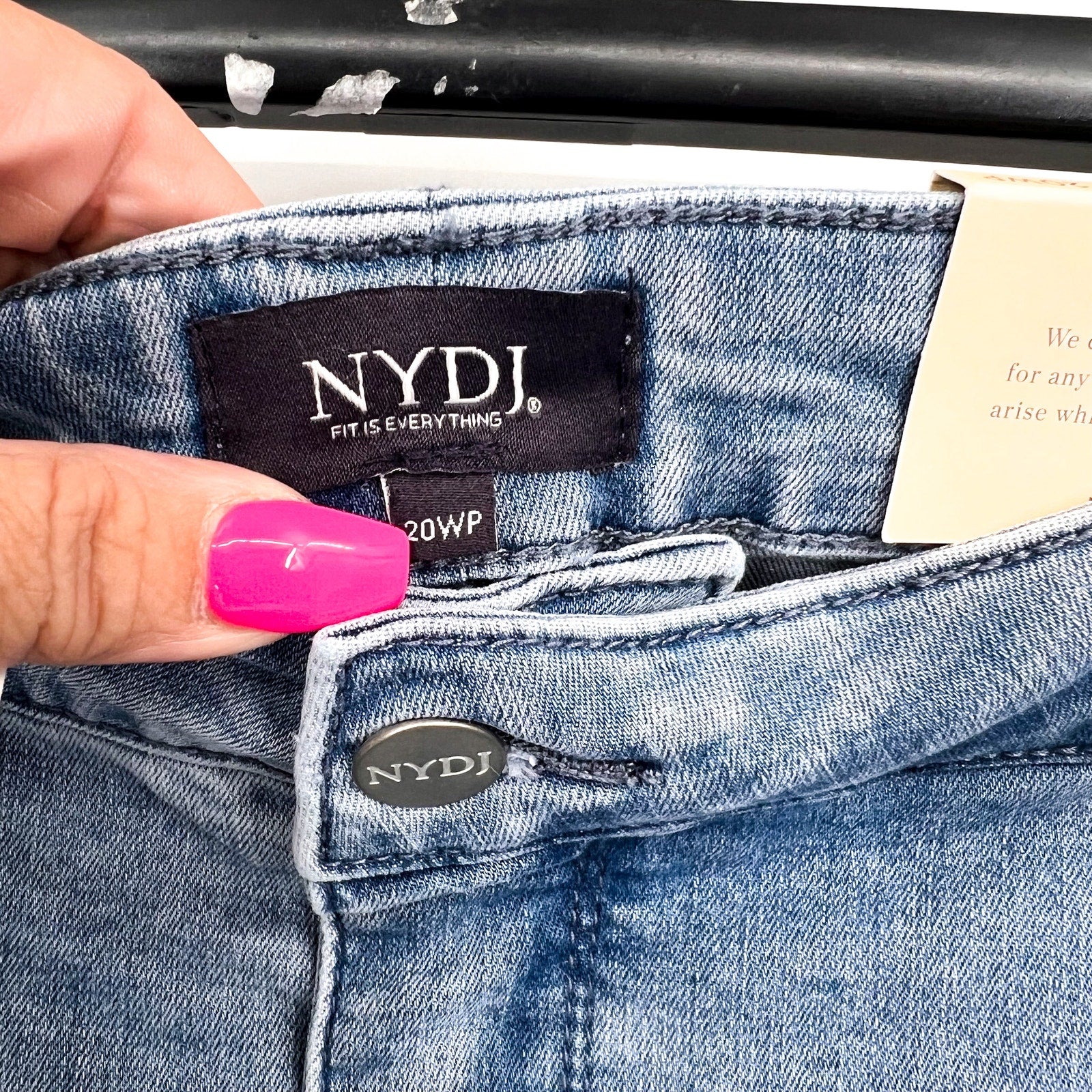 NYDJ Womens Margot Girlfriend Jeans Size 20W Petite Kingston Blue NWT