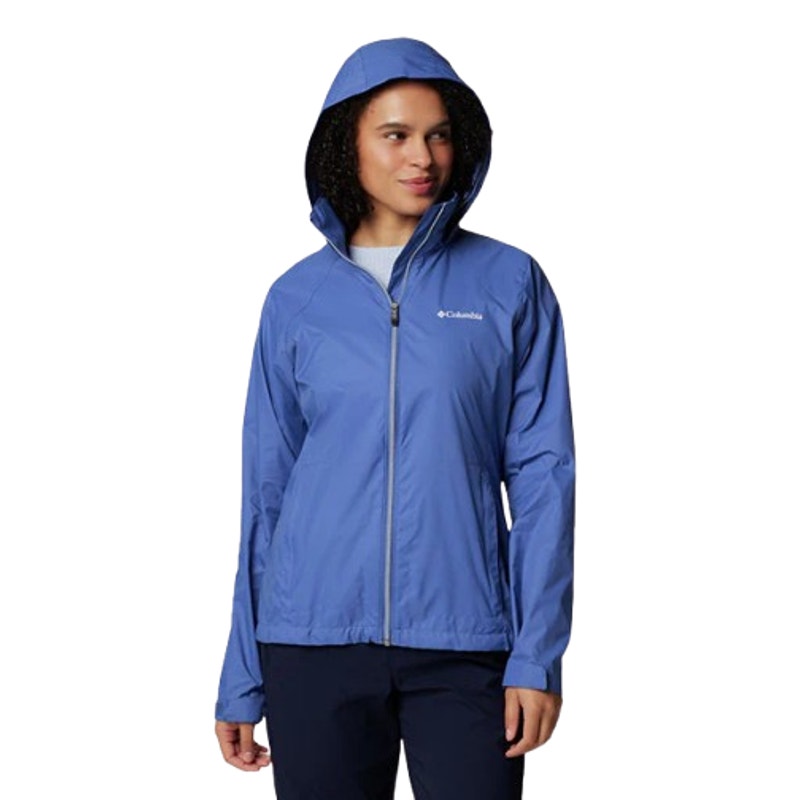 COLUMBIA Women's Switchback III Jacket XS Blue Packable Hood Waterproof NWT