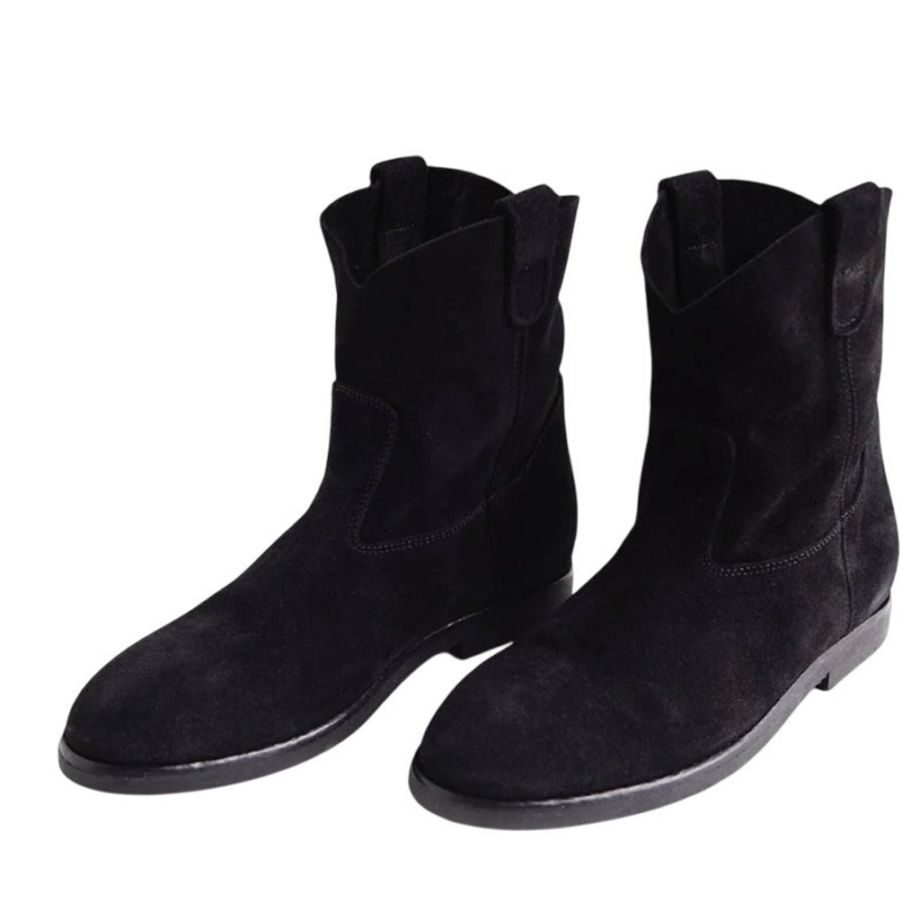 RE/DONE Womens 60s Camarguaise Ankle Boots EU 36 US 6 Black Suede NWOB