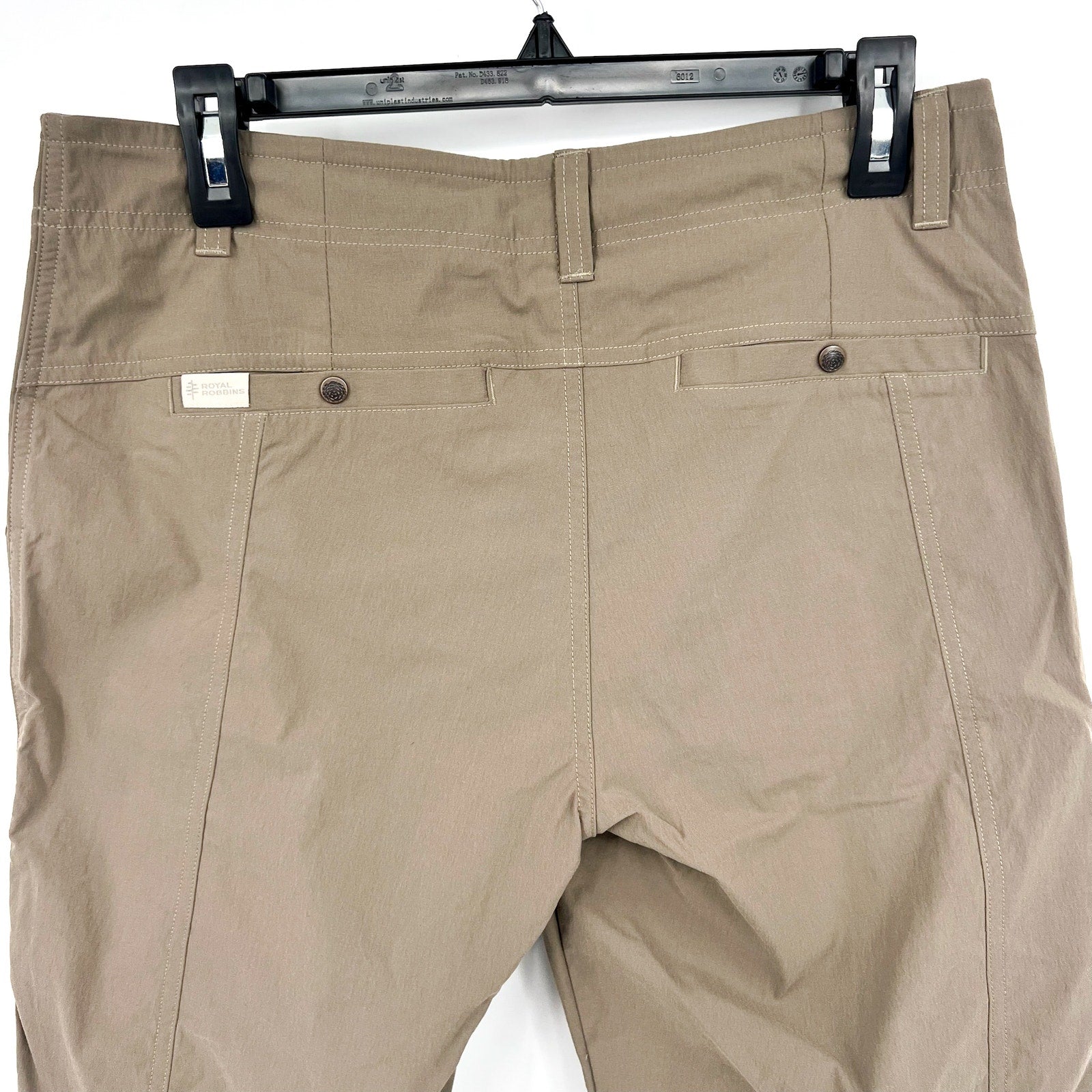 ROYAL ROBBINS Women's Discovery Bermuda Shorts Size 8 Falcon Brown NWT