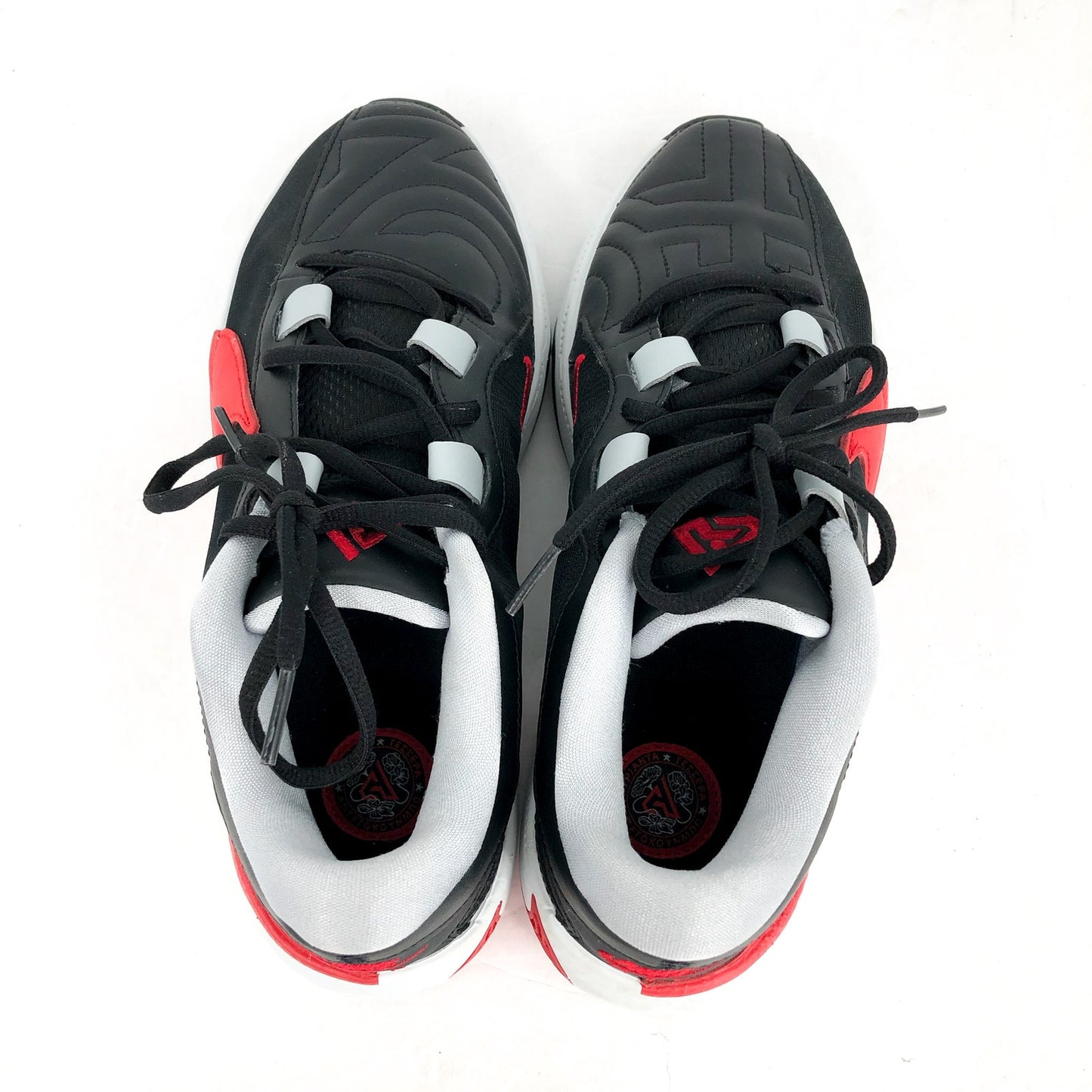 NIKE Air Zoom Freak 5 Basketball Shoes Mens 8.5 Womens 10 Black Red Giannis NWOB