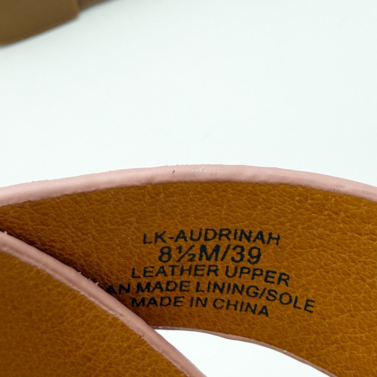 Lucky Brand Womens Audrinah Wedge Sandals Size 8.5 M Pink Taupe Suede NWOB
