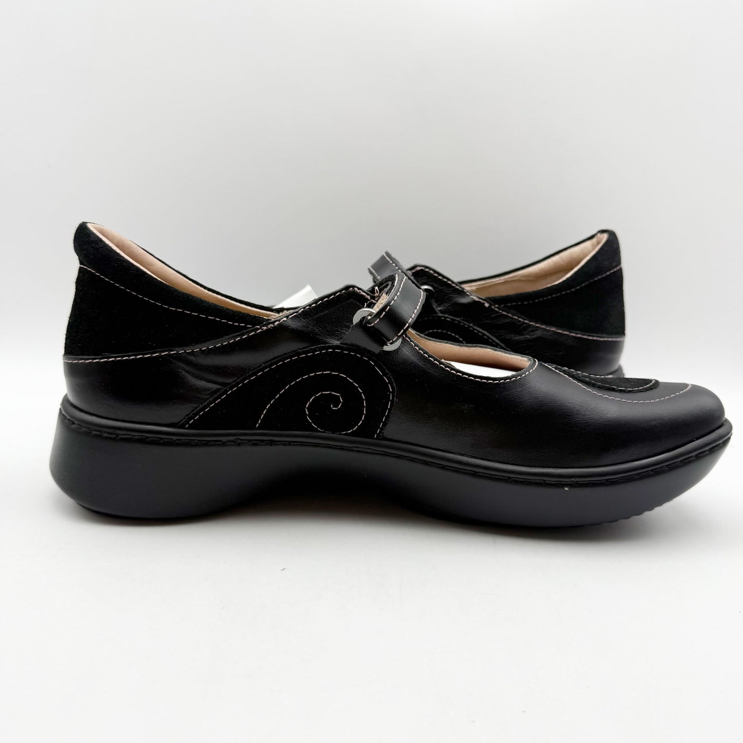 Naot Womens Sea Mary Jane Shoes EU 42 US 11 M Black Leather NWOB