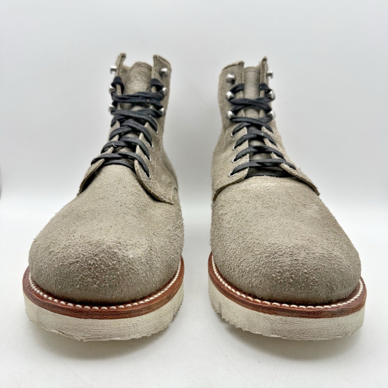 Georgia Boot Mens Small Batch Cut Wedge Ankle Boot US 13 Wide Grey Suede NWOB