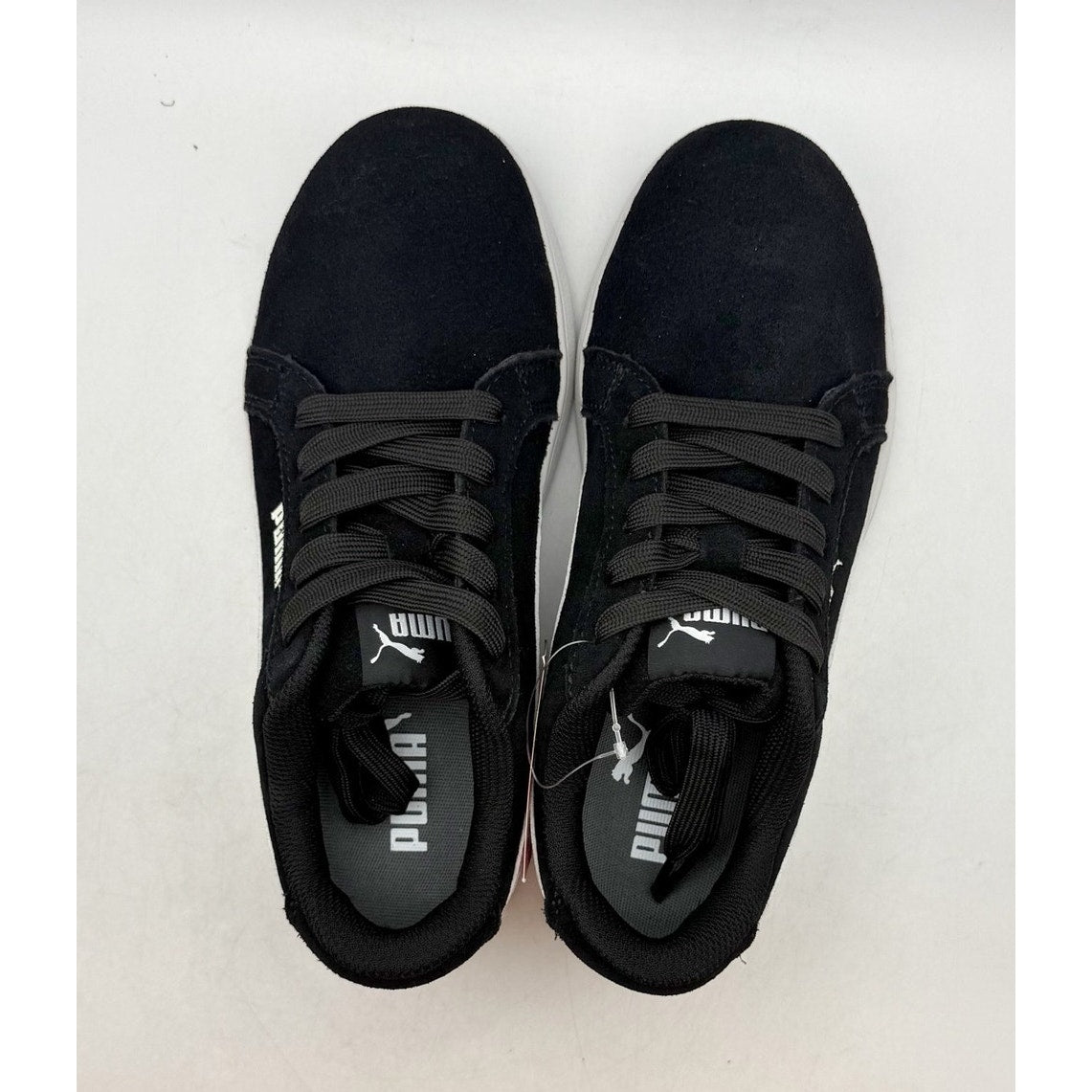 PUMA Womens Iconic Work Sneakers Size 6 Black White SR ASTM EH Composite Toe NIB