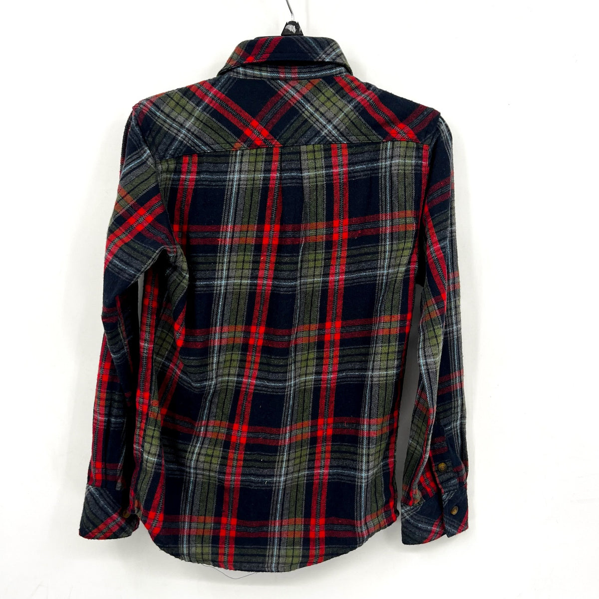 APPAMAN Boy's Long Sleeve Flannel Shirt Size 12 Blue Red Plaid Casual NWT