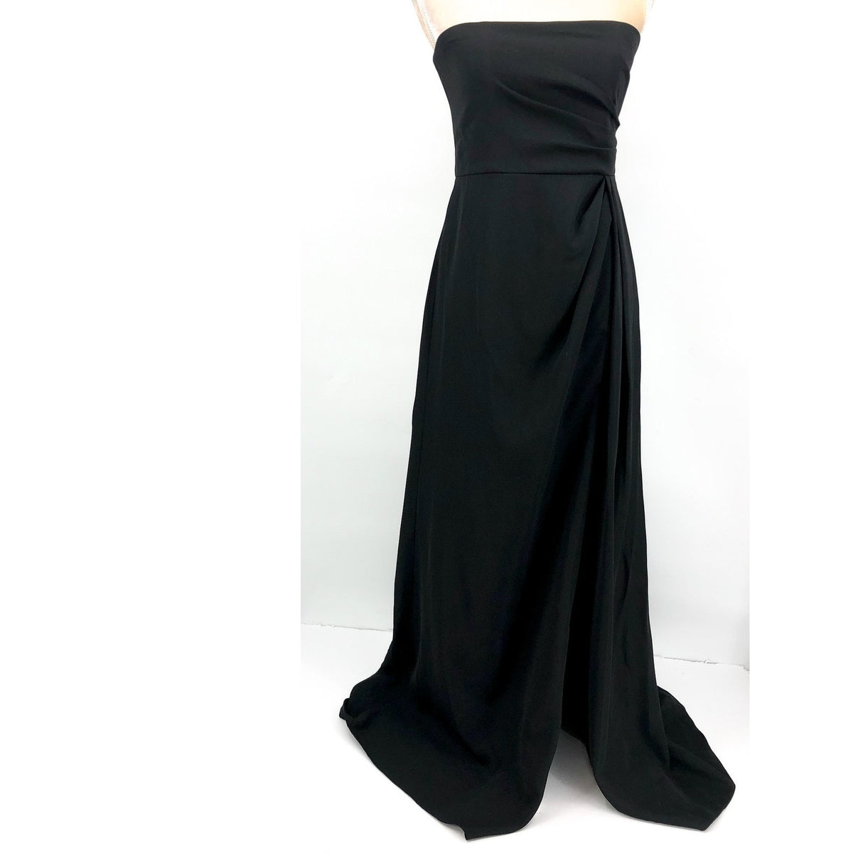 AFTER SIX Women's Strapless Wrap Trumpet Dress Size 4 Black 6873 Formal NWT