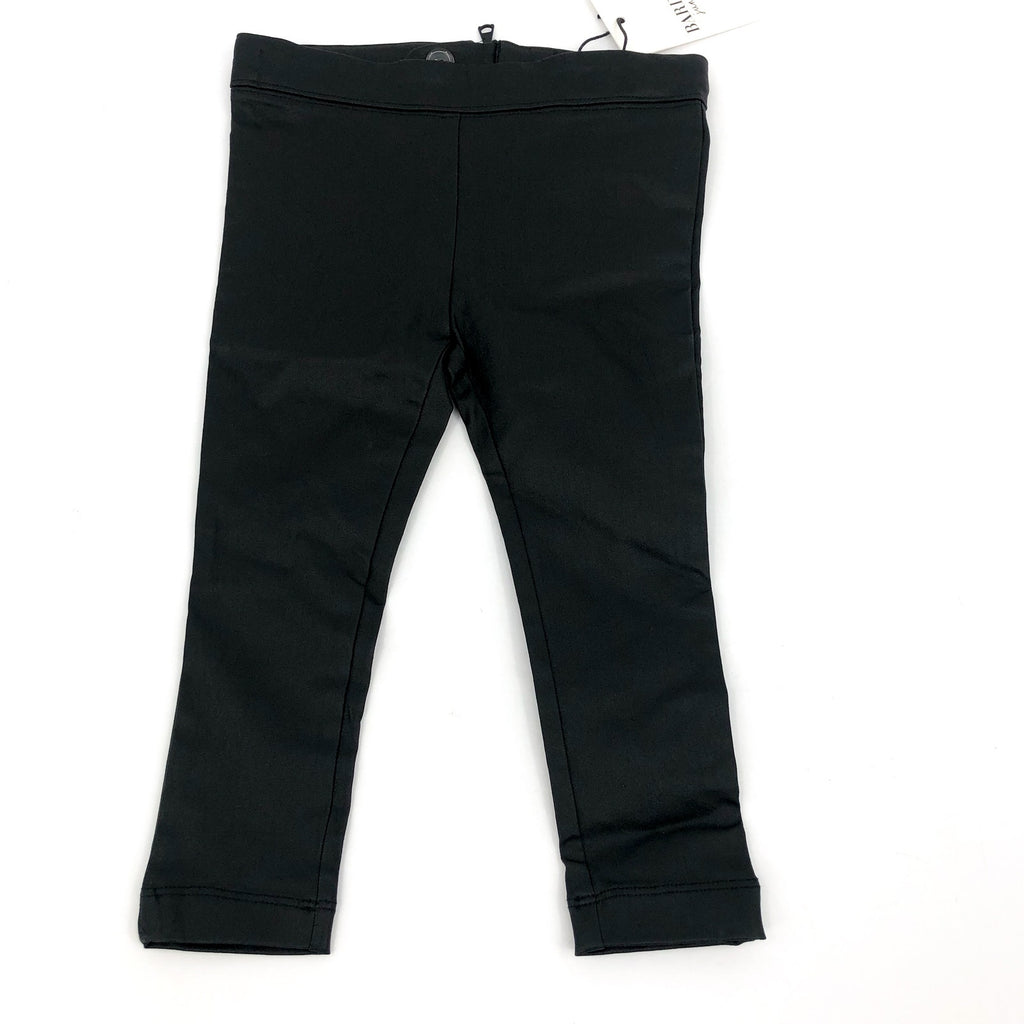 BARDOT JUNIOR Baby Raven Leggings 12-18 Months Black Zipper Back NWT