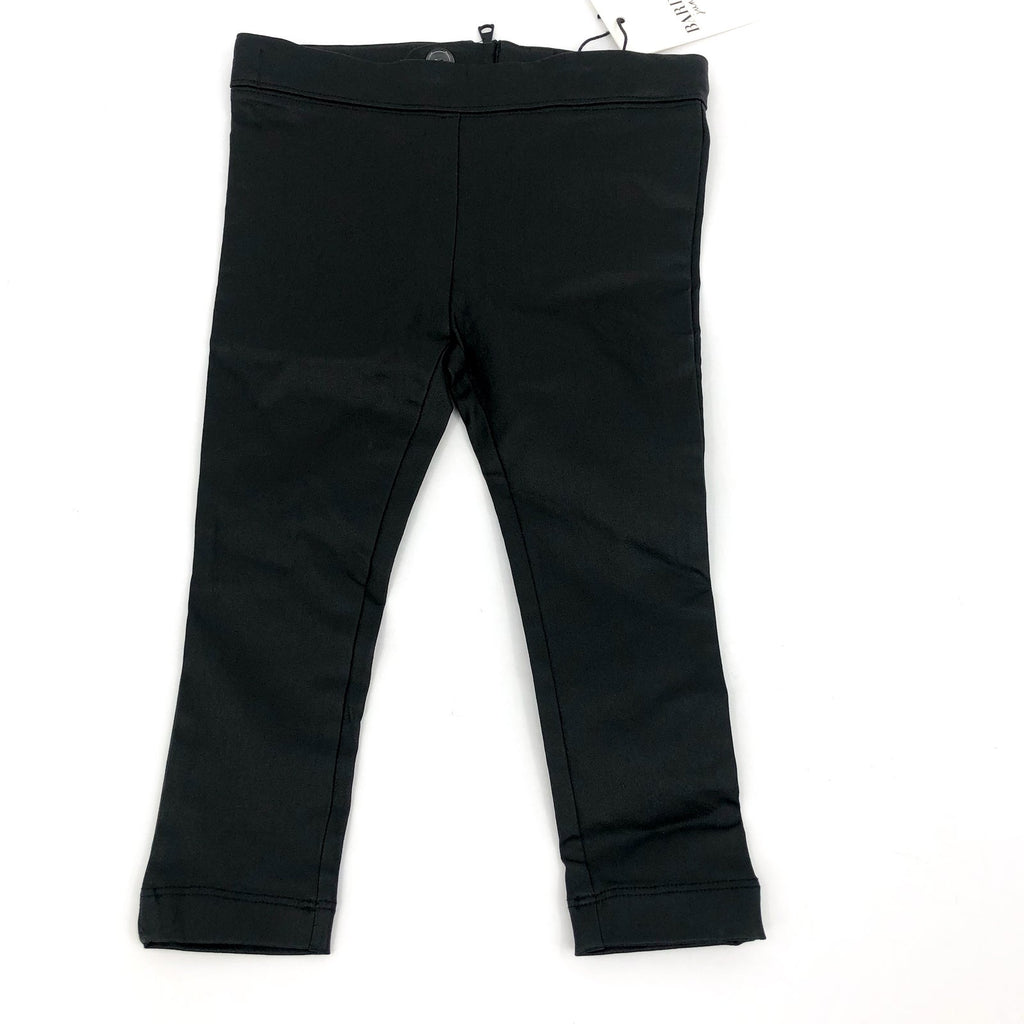 BARDOT JUNIOR Baby Raven Leggings 12-18 Months Black Zipper Back NWT