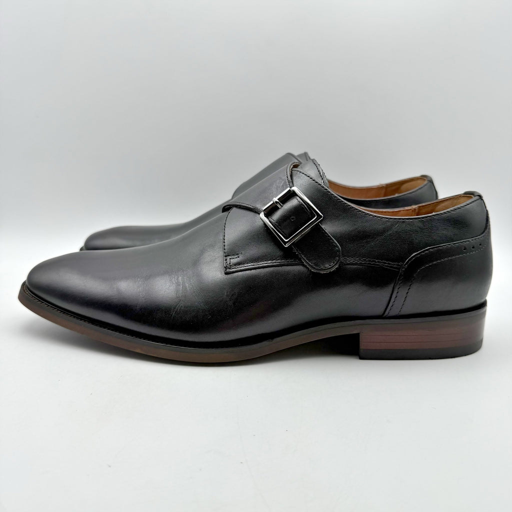 Florsheim Mens Sorrento Monk Strap Dress Shoes US 9.5 Wide Black Leather NIB