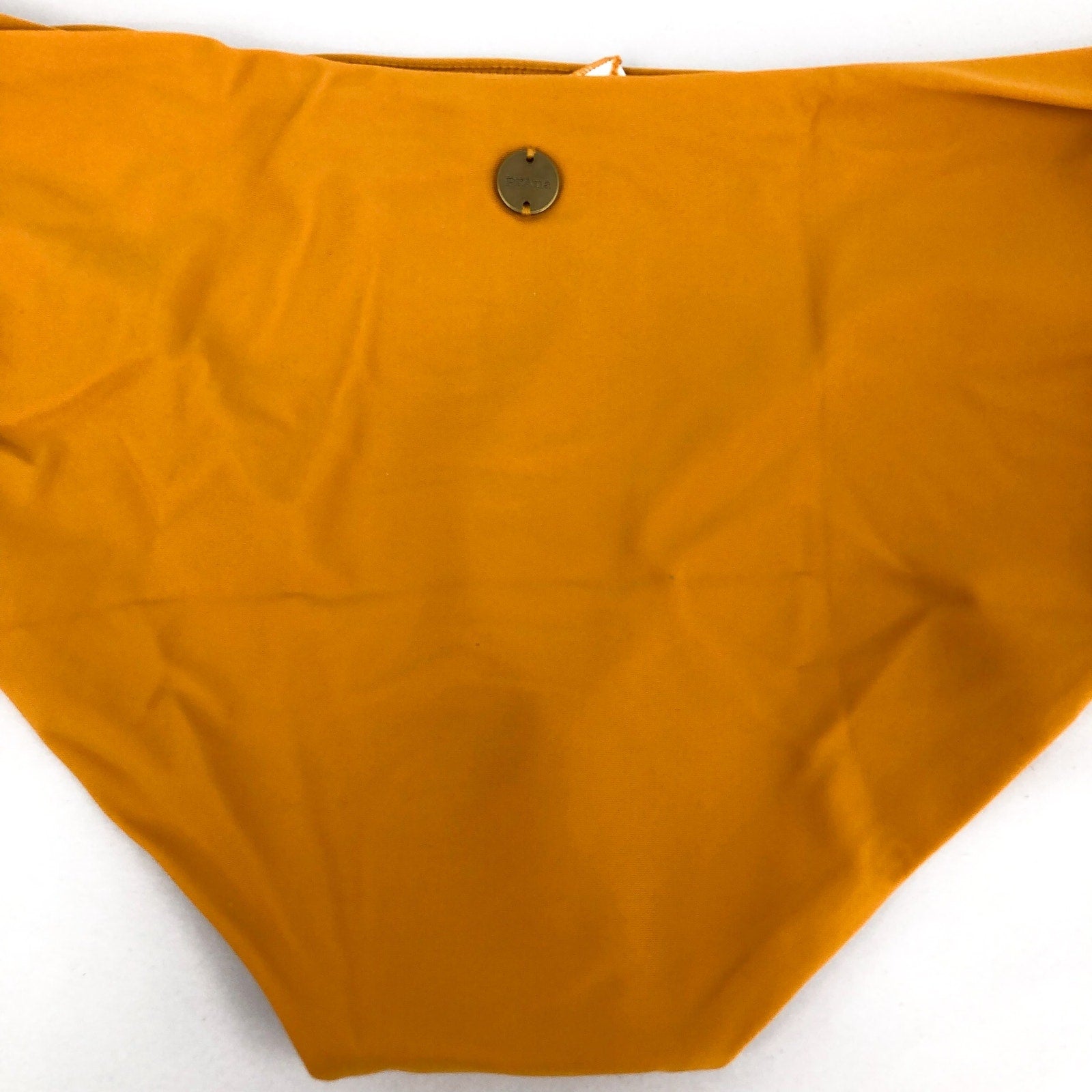 PRANA Women's Marta Hipster Bikini Bottoms Medium 8-10 Gold Deep Solstice NWT