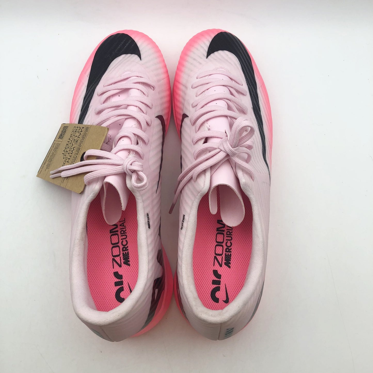 Nike Mens Mercurial Vapor 15 Academy IC Soccer Cleats Size 7 Pink Black NWOB