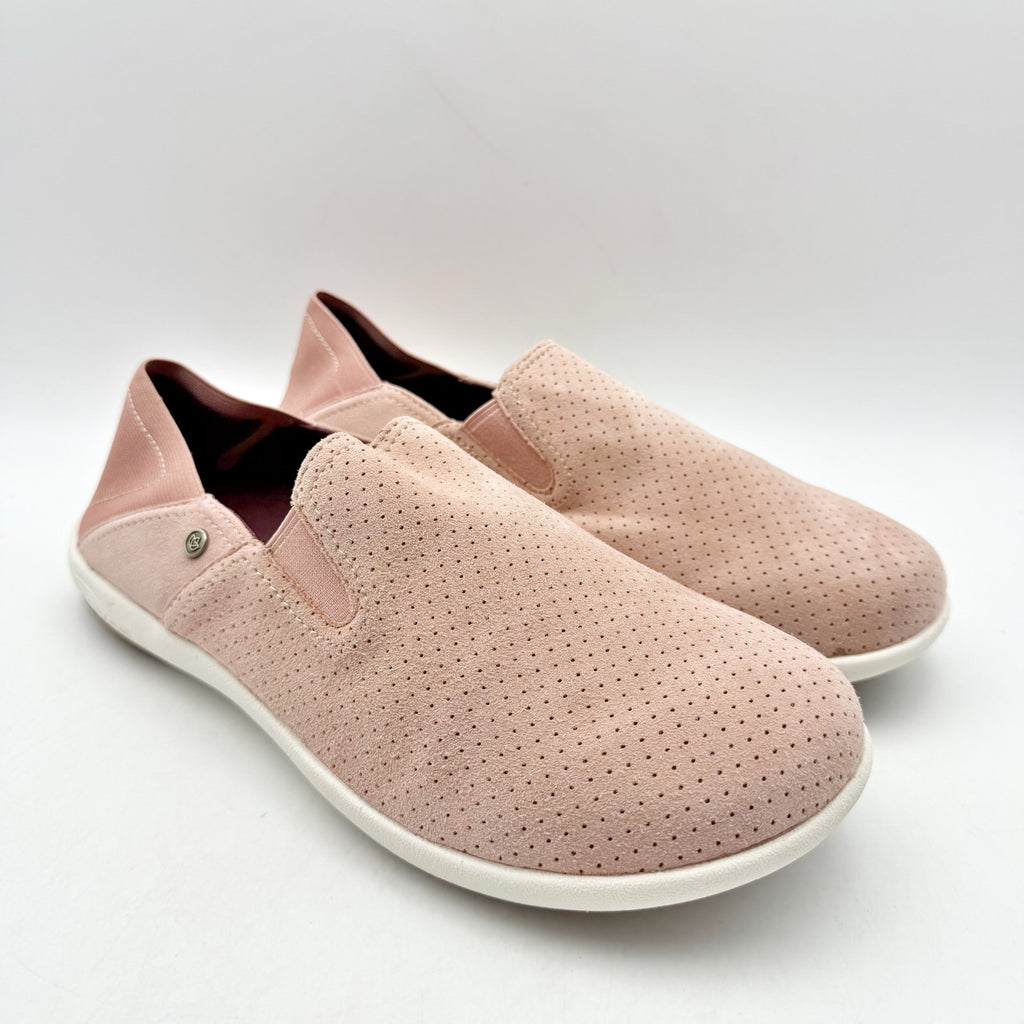Spenco Waco Womens Siesta Convertible Slip On Shoes Size 9.5 Wide Pink Suede NIB