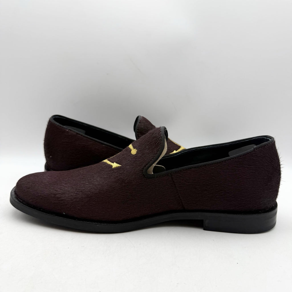 Sperry Mens Overlook Smoking Slipper Loafers Size 8 Brown Slip On Anchor NWOB