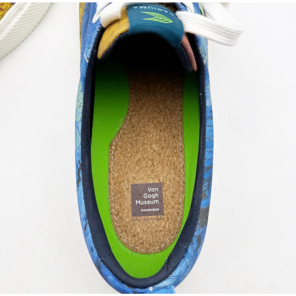 Cariuma X Van Gogh Womens VGM OCA Low Sneakers Size 7 Blue Wheatfield Canvas NIB