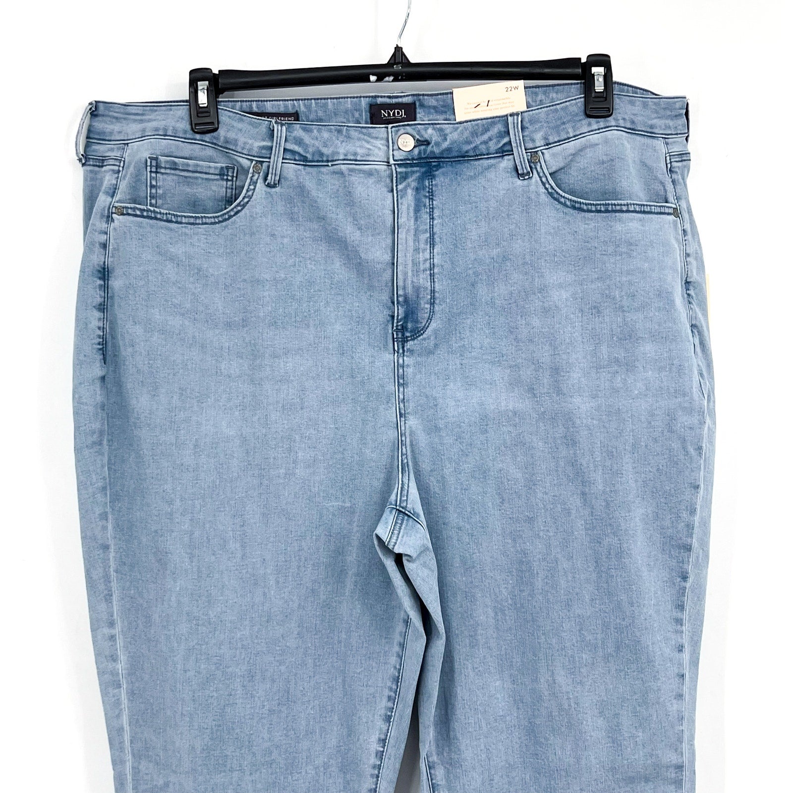 NYDJ Womens Margot Girlfriend Jeans Size 22W Kingston Blue NWT