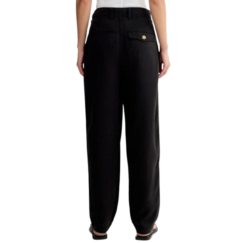 EVERLANE Women's The Relaxed Chino Pants Size 2 Black Buttersoft Barrel Fit NWT