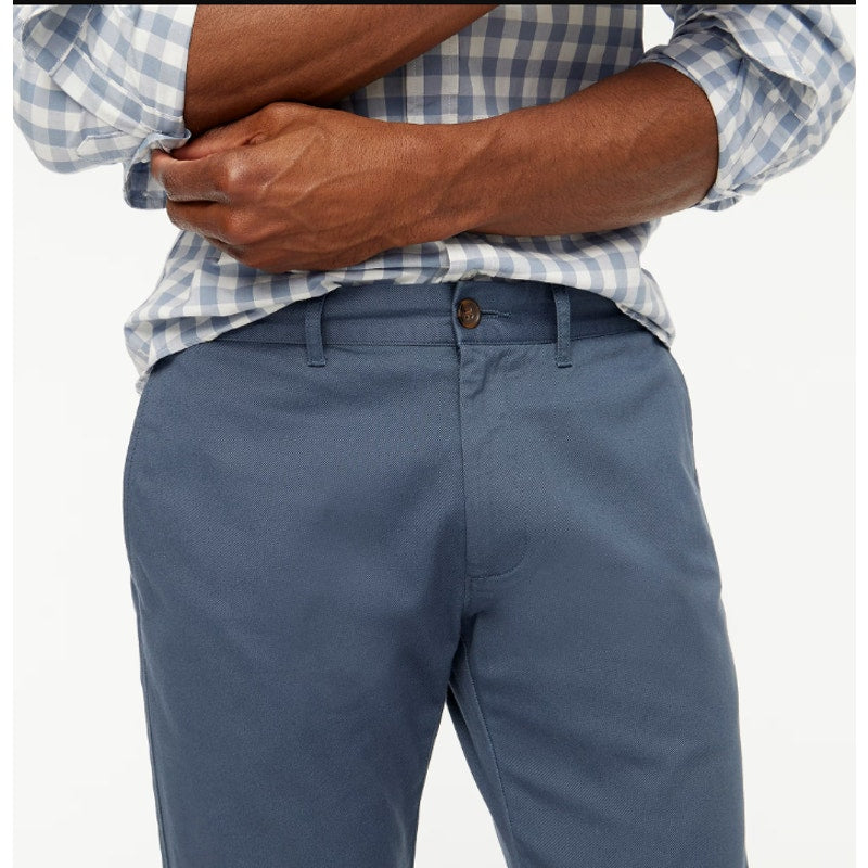 J.CREW Men's Slim-fit Flex Chino Pants Size 30x30 Overcast Blue Flat Front NWOT