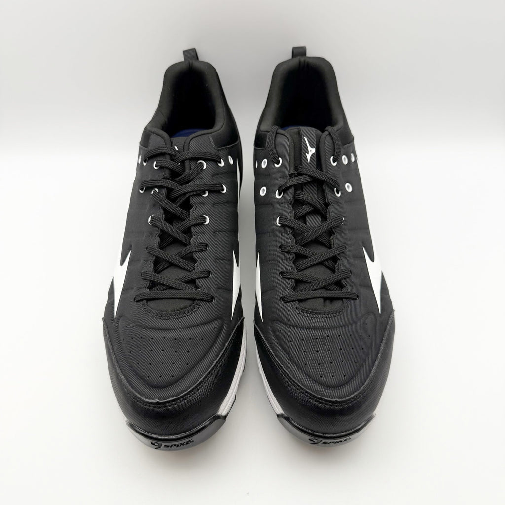 Mizuno Mens 9 Spike Ambition 2 Low Metal Baseball Cleats US 11 Black White NWOB