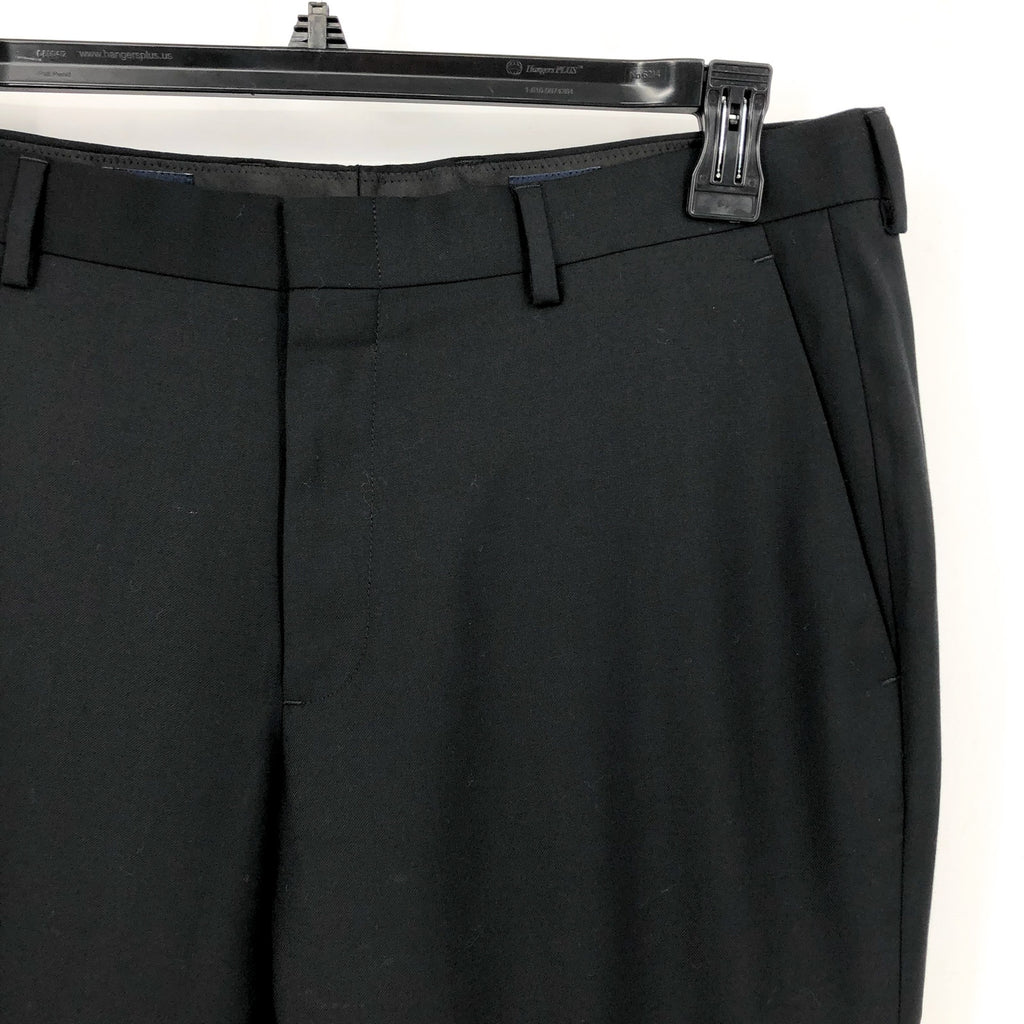 J.CREW Mens Slim-fit Thompson Worsted Wool Suit Pant 33x30 Black Flat Front NWT