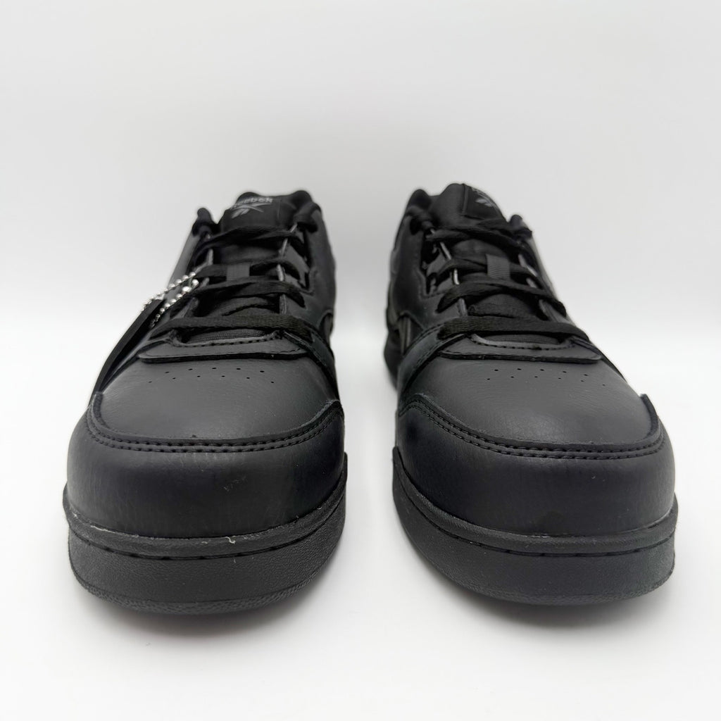 Reebok Mens BB4500 CT Work Sneakers US 9 Wide Black Leather Slip Resistant NIB