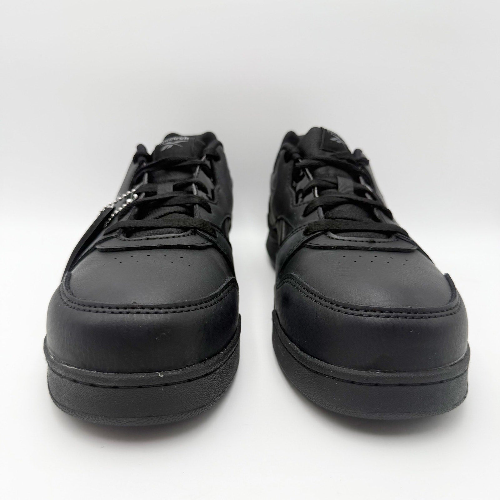 Reebok Mens BB4500 CT Work Sneakers US 9 Wide Black Leather Slip Resistant NIB