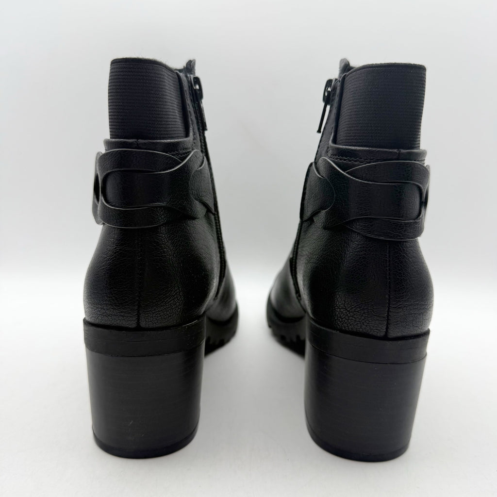 Baretraps Womens Dezzi Ankle Bootie Size 6.5 M EU 37 Black Boots NWOB