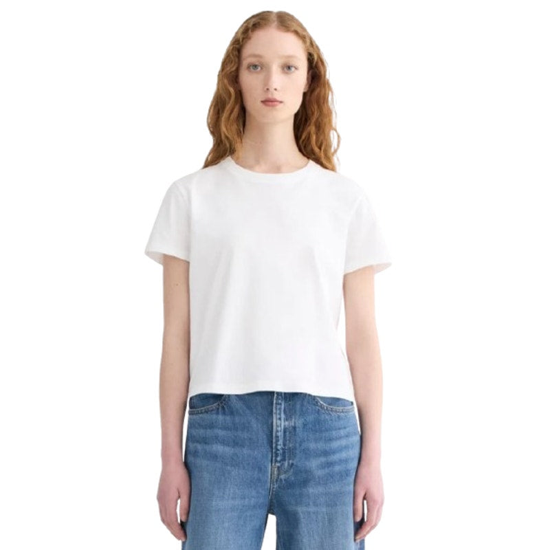EVERLANE Women's The Box-Cut Tee Small White Essential Cotton Crewneck NWT