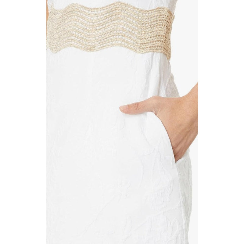 LILLY PULITZER Siarra Dress Size 4 White Caliente Pucker Jacquard Sleeveless NWT