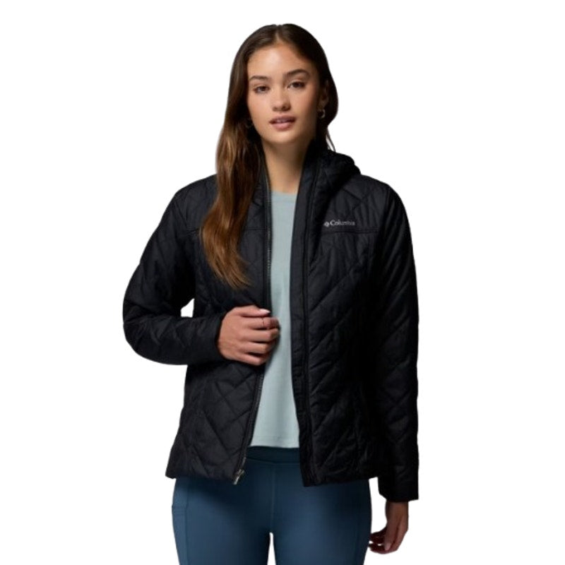 COLUMBIA Women's Copper Crest II Hooded Jacket 2X Black Omni Shield NWT