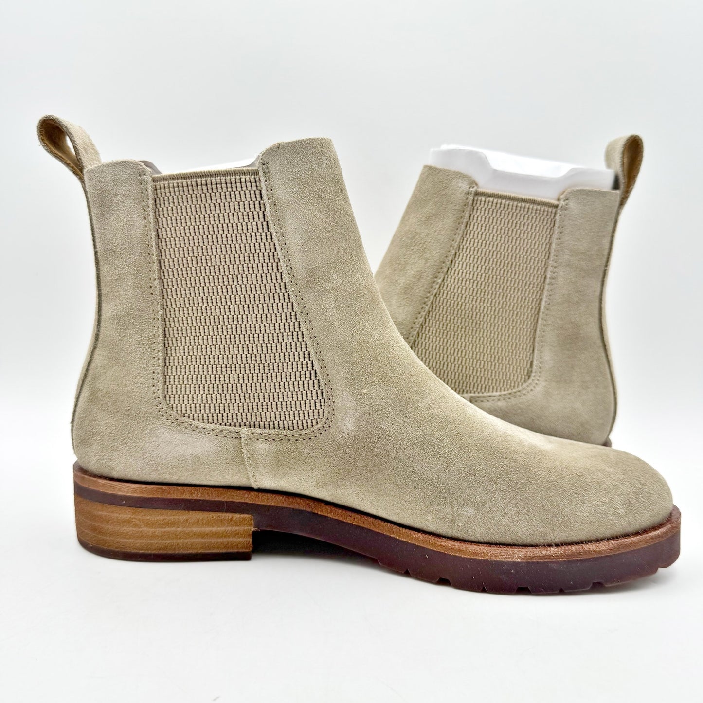 Kork Ease Womens Bristol Chelsea Ankle Boots US 6.5 M Taupe Suede NIB