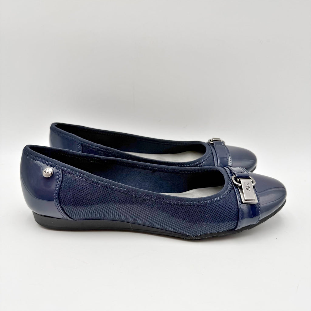 Anne Klein Womens Sport Able Flats Size 6.5 M Navy Blue NIB
